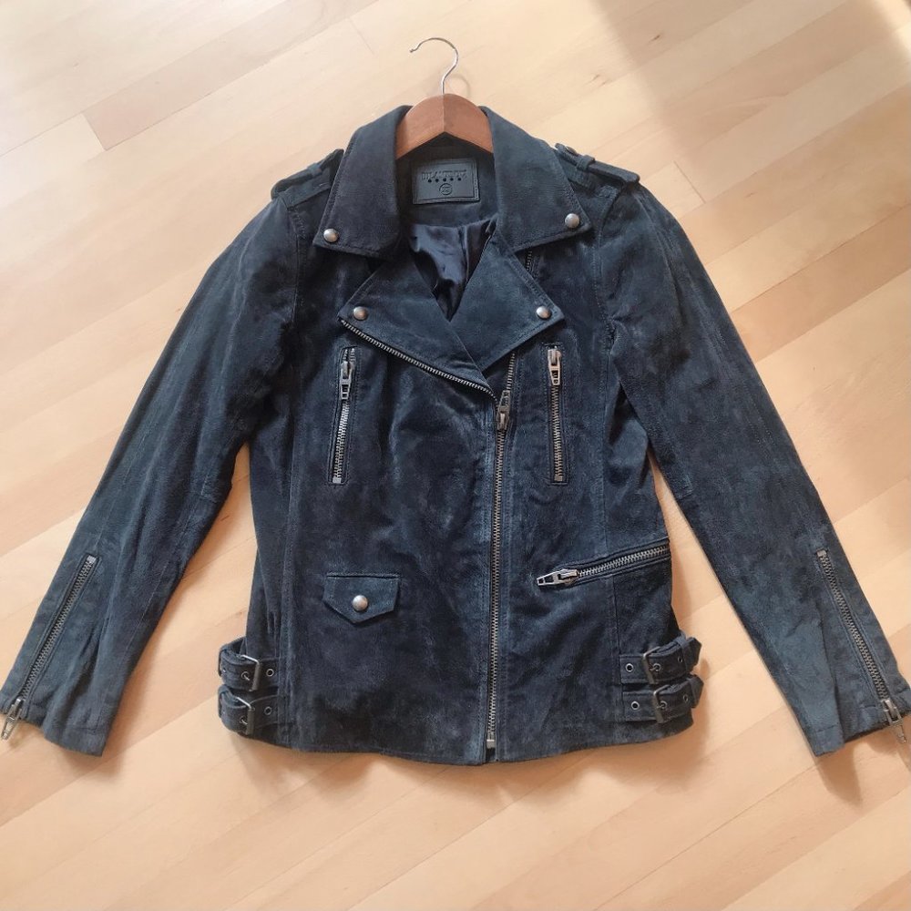 Blank NYC Real Suede Moto Jacket
